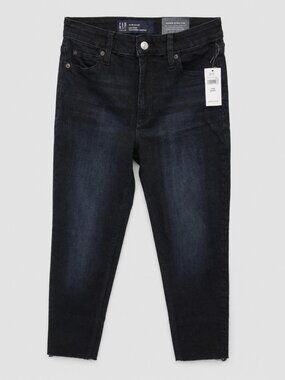 NWT GAP Denim High Rise Universal Legging Jeans Size 10/30 Short Raw Hem